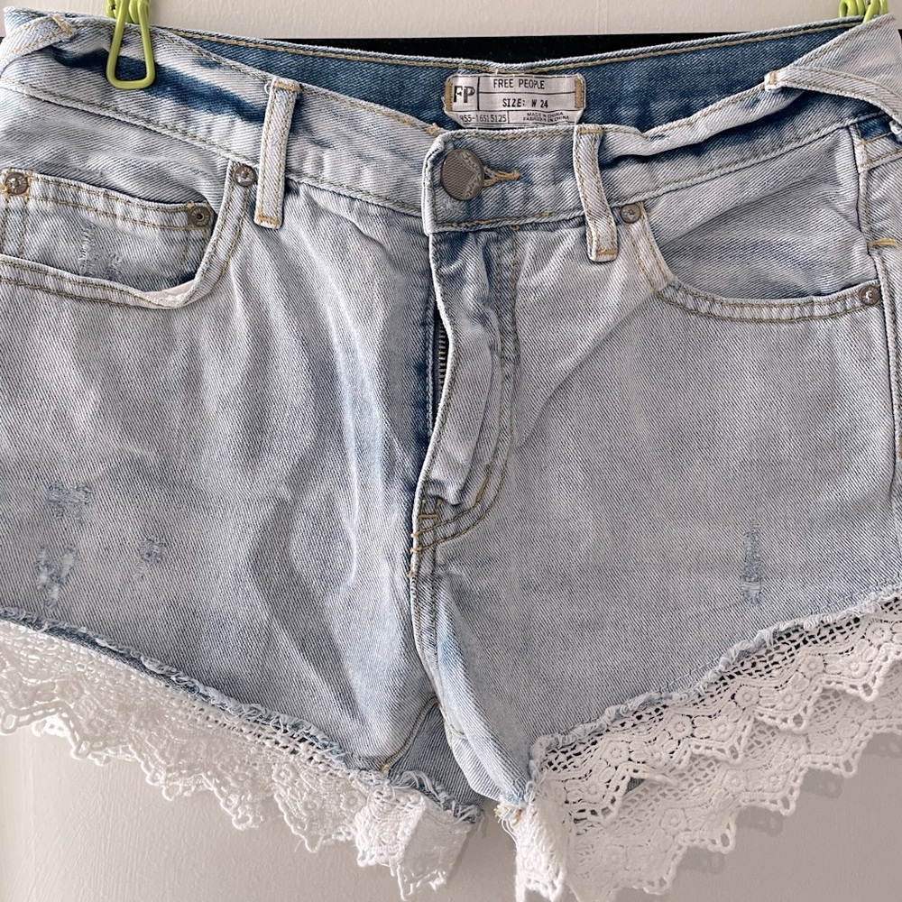 Free People Jean Shorts